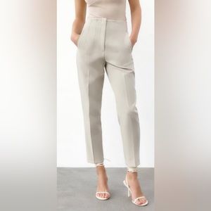 Zara High Waist Pants Oyster White sz XL